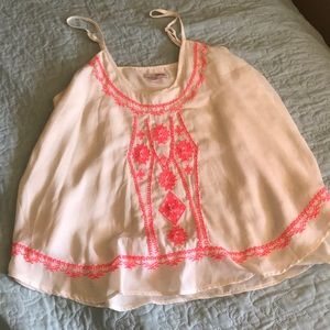 Embroidered top
